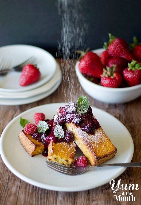 Baked French Toast with Berry Compote