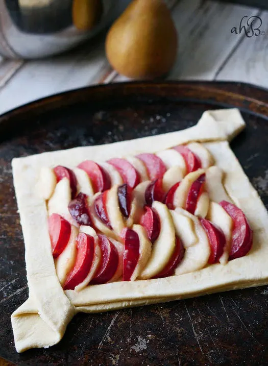 Pear and Plum Galette