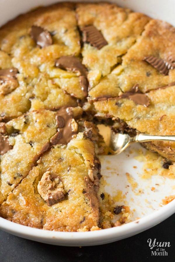 Giant Chocolate Chip Cookie with Peanut Butter Cups