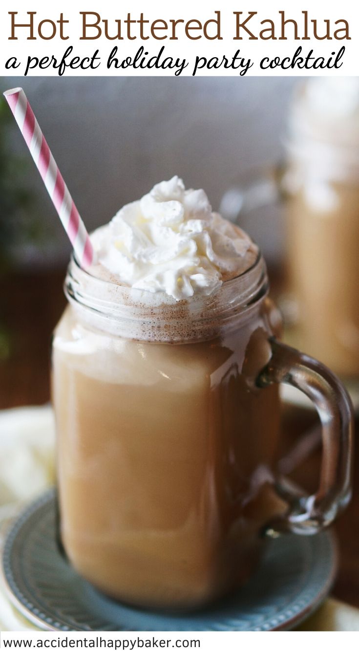Easy to make, deliciously sweet and creamy. This Hot Buttered Kahlua is the best holiday cocktail!