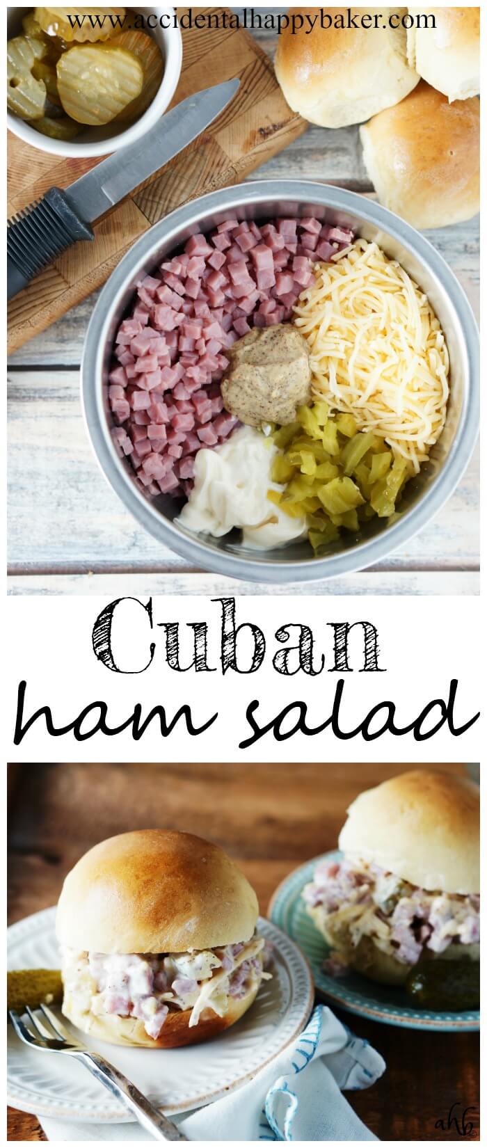 Pep up your sandwiches with this easy Cuban ham salad. This zippy sandwich spread has the flavor of Cuban sandwiches and it perfect for parties and picnics.