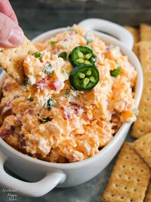 Jalapeno Pimento Cheese with Crackers