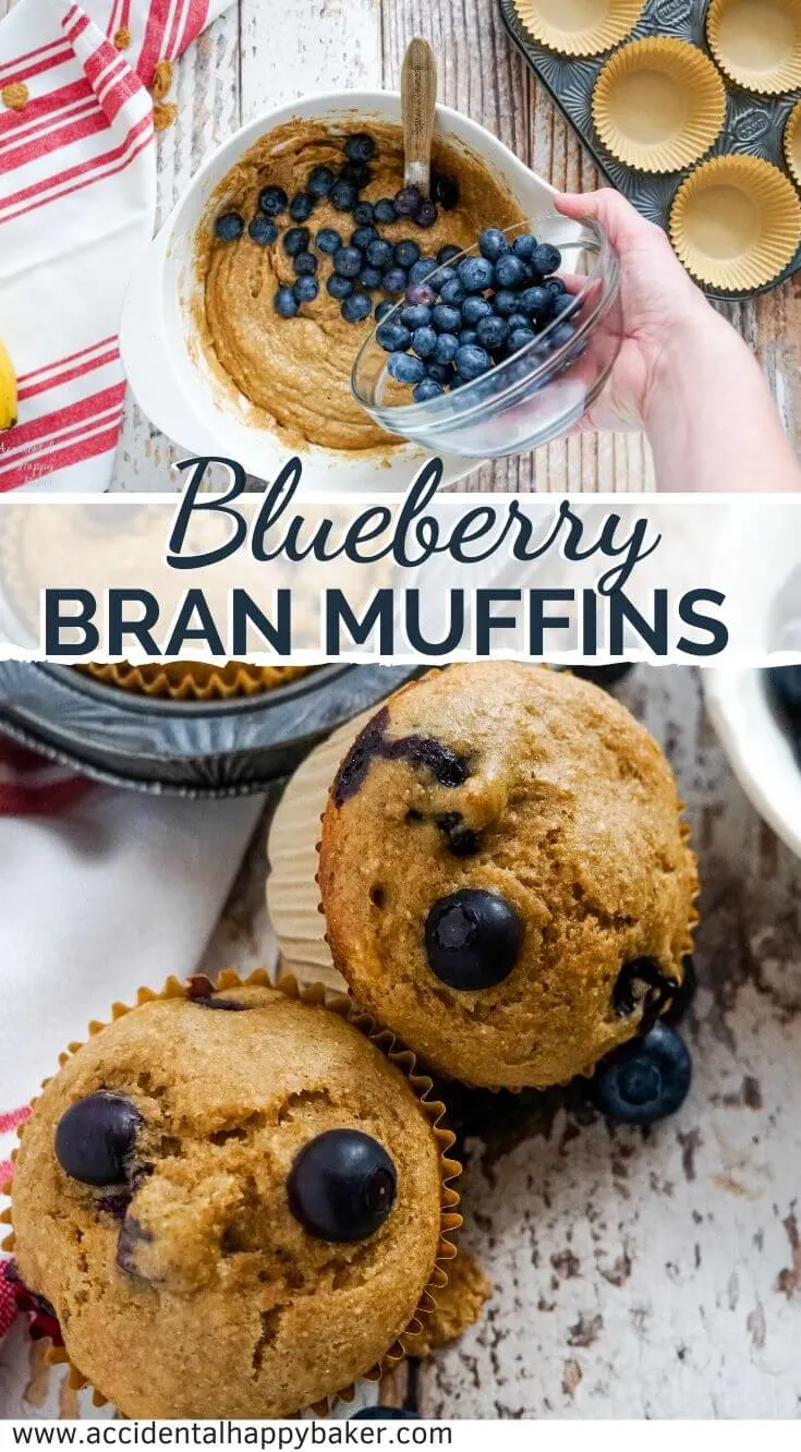 Blueberry Bran muffins are fluffy, moist, and loaded with sweet blueberries for an easy guilt-free breakfast or snack. 