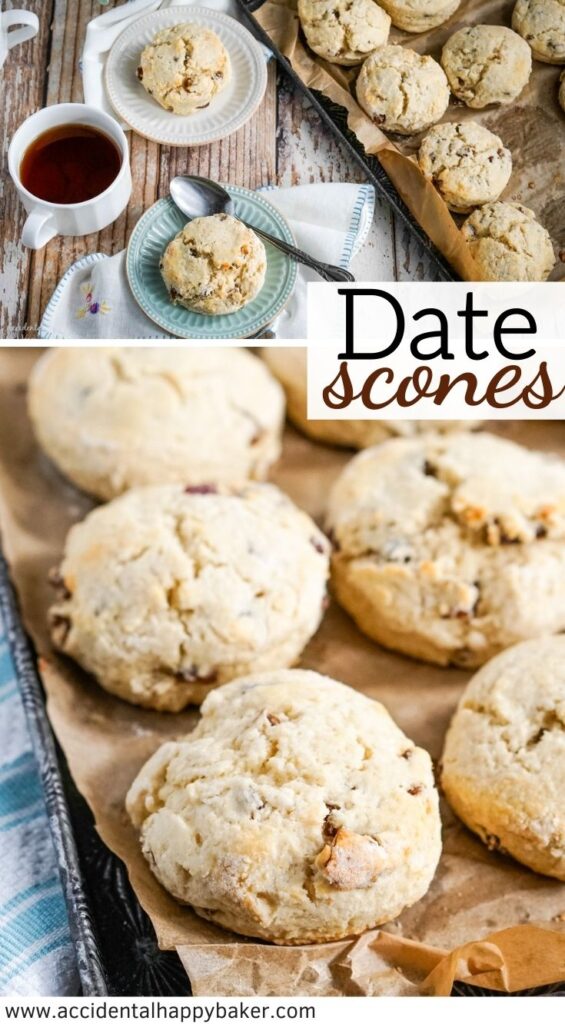  Tender date scones are lightly sweet with a hint of cinnamon. The natural sweetness of the dates as they bake practically melt into brown sugary sweet spots of goodness inside. 
