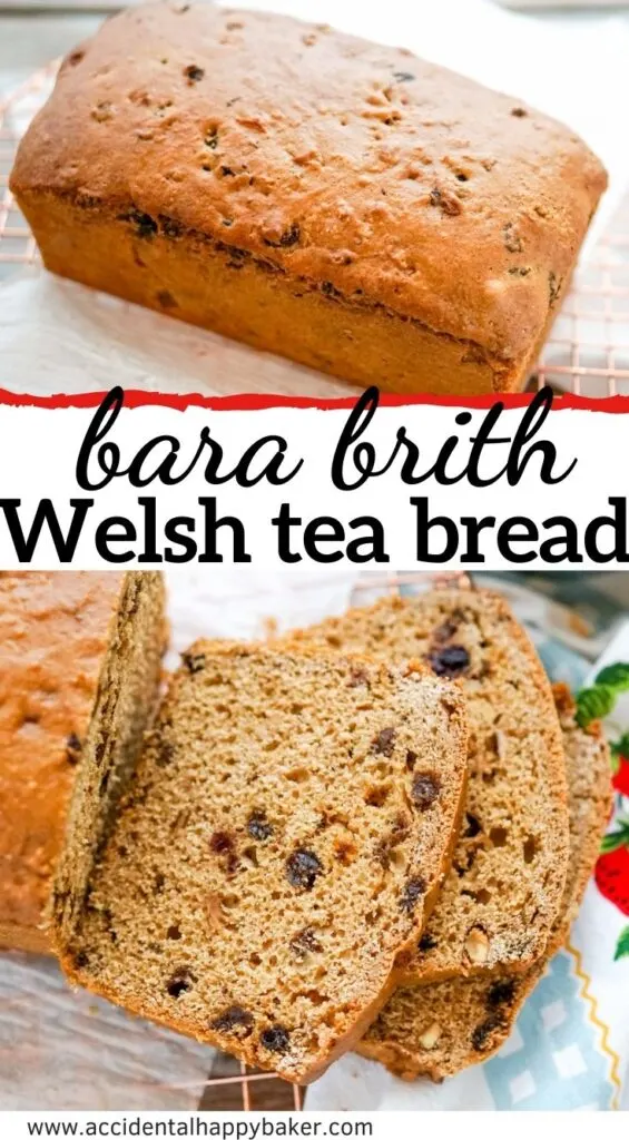 Bara brith or Welsh tea bread is a super easy rich Welsh fruit loaf made with tea. This quick bread only takes a few ingredients to make and a few steps. Non-traditonal method and recipe.