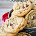 This big batch chocolate chip cookie recipe delivers classic soft and thick chocolate chip cookies loaded with chocolate chips and makes 8 dozen 2.75 inch cookies. Freezer instructions are included.