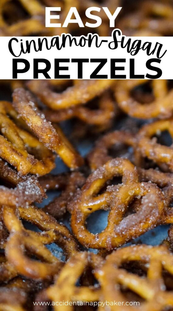 This ridiculously easy cinnamon sugar pretzel recipe yields sweet, cinnamon sugar coated, crunchy pretzels for a sweet and salty snacking combo that you’ll love. Best of all, this recipe just takes a few ingredients and a few minutes in the microwave making it a perfect kid friendly cooking recipe. 