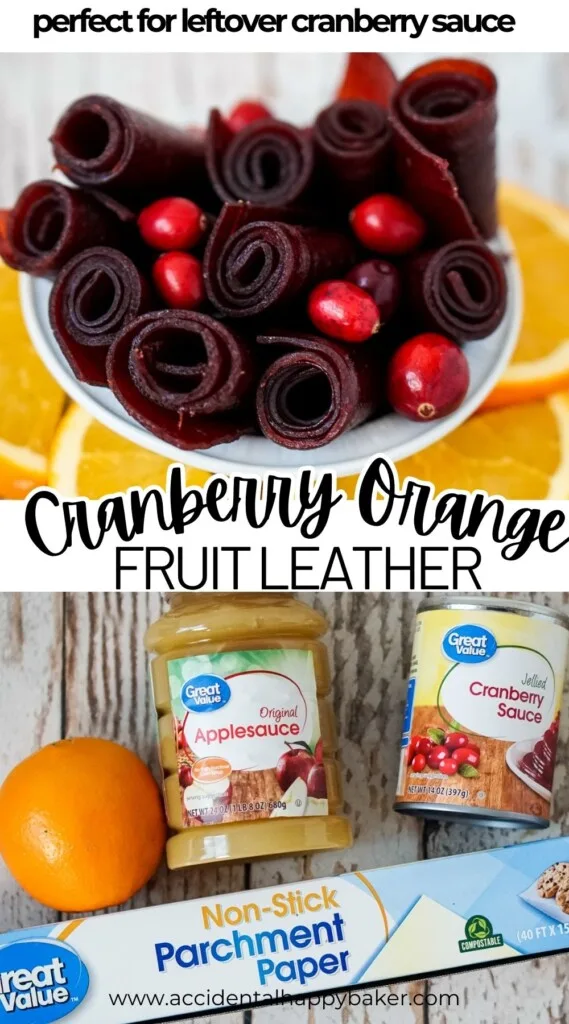 Cranberry Orange Fruit Leather is a sweet and tart tasty handheld treat that your kids will not only eat, but actually love and is fabulous for using up leftover cranberry sauce!