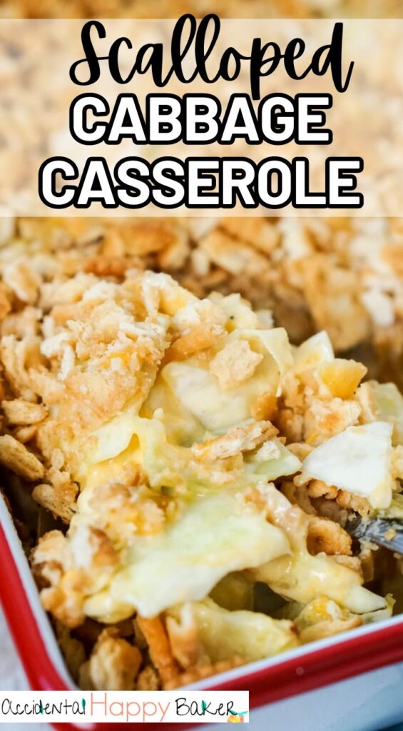 Treat yourself to a cozy vintage comfort food experience with this Easy Scalloped Cabbage Casserole! Enjoy the wonderful combination of tender cabbage, a cheesy creamy sauce, and a crisp buttery cracker topping, all baked to a beautiful golden brown perfection. Make your weeknight dinners or holiday celebrations extra special with this scrumptious and budget friendly side dish!
