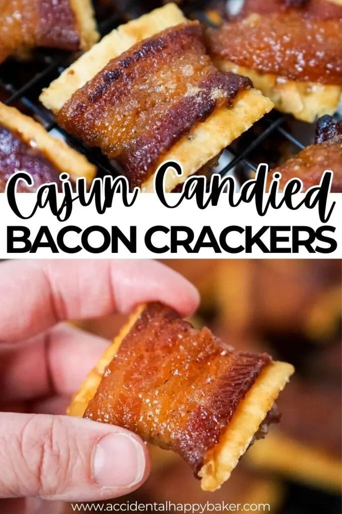 Sweet and spicy, crispy and crunchy, these Cajun Candied Bacon Crackers make a decadently delicious appetizer that’s sure to impress! My family calls these crackers bacon magic and let me tell you the bacon grease soaks into the crackers and the brown sugar crystallizes in a way that just might have you believe regular old saltine crackers can indeed hold a little bit of magic!